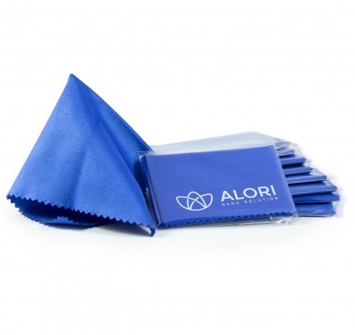 Set mit 10 Mikrofasertüchern 14 x 14 cm, blau