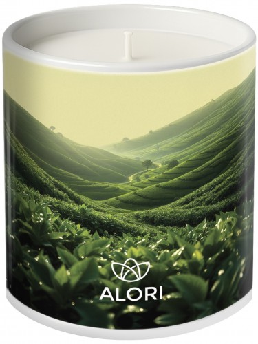 Sojakerze – Teeplantage – weiß 300 ml