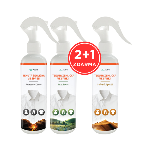 Textilglätter-Spray – Set mit drei Düften 2+1 gratis