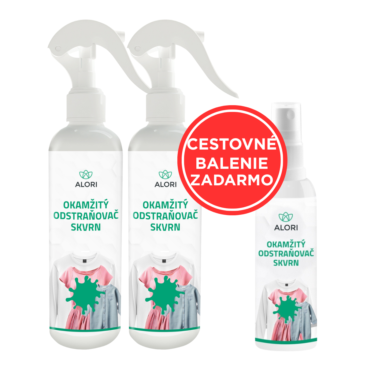 Sofort-Fleckenentferner 2x 250 ml + Reisegröße gratis