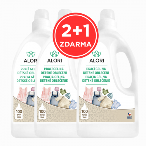 Waschgel für Kinderkleidung 3 l 2+1 gratis