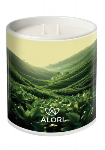 Sojakerze – Teeplantage – weiß 450 ml