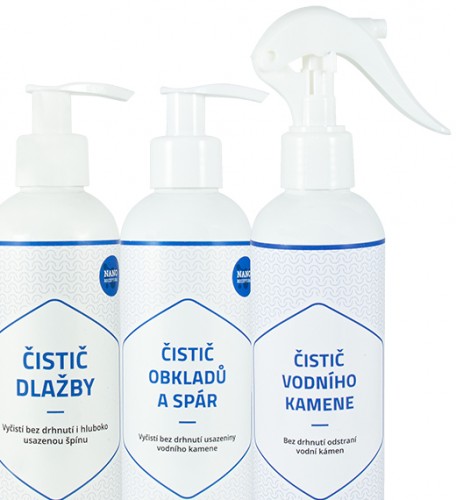 Set für ein sauberes Badezimmer