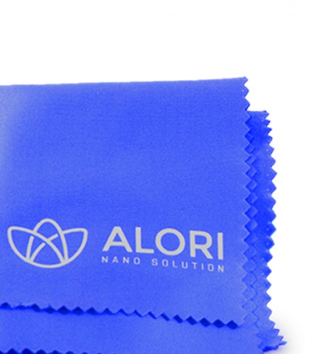 Blaues Mikrofasertuch 14 x 14 cm