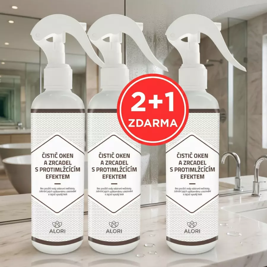 Glas- und Spiegelreiniger mit Antibeschlagwirkung 2+1 gratis