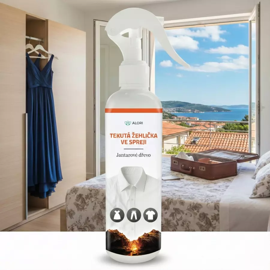 Textilglätter-Spray – Amber Wood