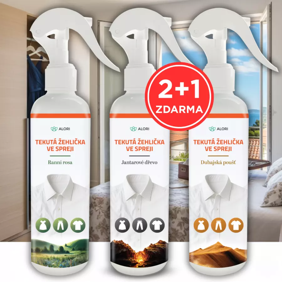Textilglätter-Spray – Set mit drei Düften 2+1 gratis