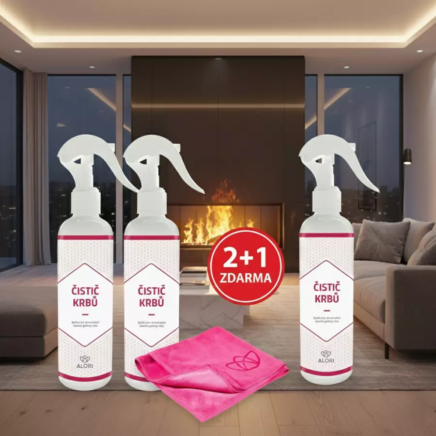 Kaminreiniger 3 Stück zum Preis von 2 Stück + Tuch 40x40 cm gratis