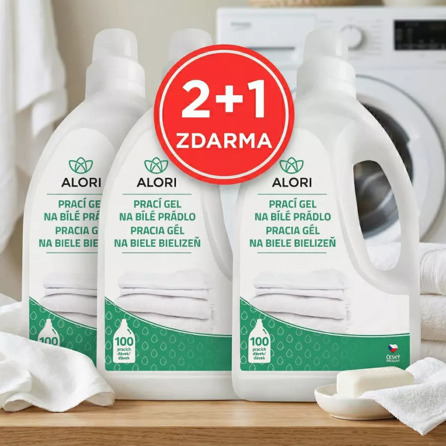 Waschgel für Weißwäsche 3 l 2+1 gratis